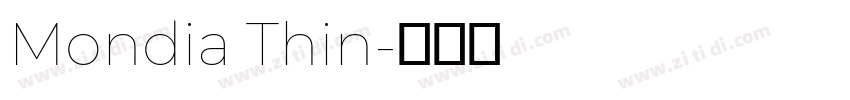 Mondia Thin字体转换